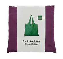 Load image into Gallery viewer, Drawstring Foldable Reusable Shopper - Purple
