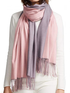 Two Tone Scarf - Pink