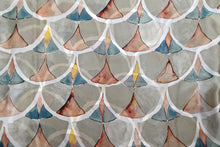 Load image into Gallery viewer, Abstract Fan Lightweight Scarf -Brown
