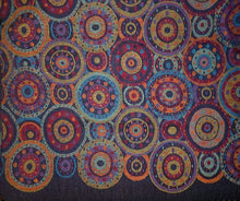 Load image into Gallery viewer, Dots &amp; Circles Jaquard Scarf - Navy

