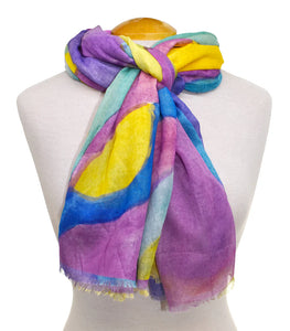 Multi Colour Abstract Scarf