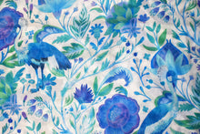 Load image into Gallery viewer, Crowned Crane Scarf - Blue
