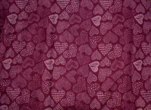 Load image into Gallery viewer, Maroon Hearts Scarf
