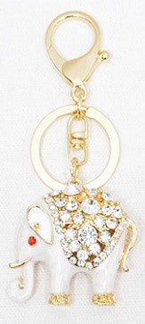 White Elephant Keychain