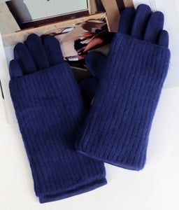 2 Piece Glove Set - Navy (GT)