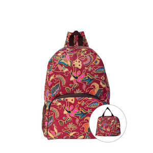 Vintage Red Foldable Backpack