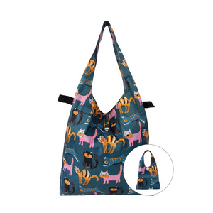 Feline Fiesta Foldable Shopper in mini Bag