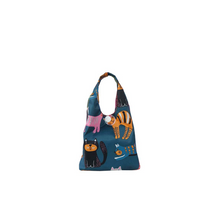 Load image into Gallery viewer, Feline Fiesta Foldable Shopper in mini Bag
