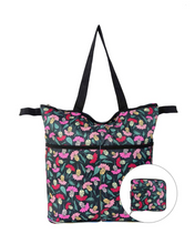 Load image into Gallery viewer, Petals Zip Around Shopper
