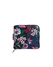 Load image into Gallery viewer, Midnight Bloom Zip Around Shopper
