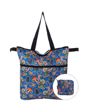 Load image into Gallery viewer, Ornate Bloom Zip Around Shopper
