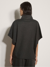 Load image into Gallery viewer, Herringbone Roll Neck Top - Charcole (Apricot)
