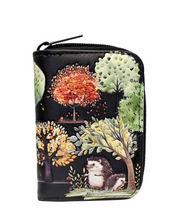 Load image into Gallery viewer, Hedgehog Forest Change Purse - Black
