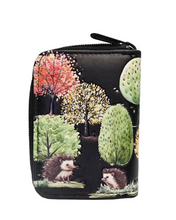Load image into Gallery viewer, Hedgehog Forest Change Purse - Black
