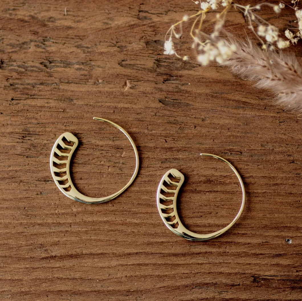Cambria Hoops - Gold Plated
