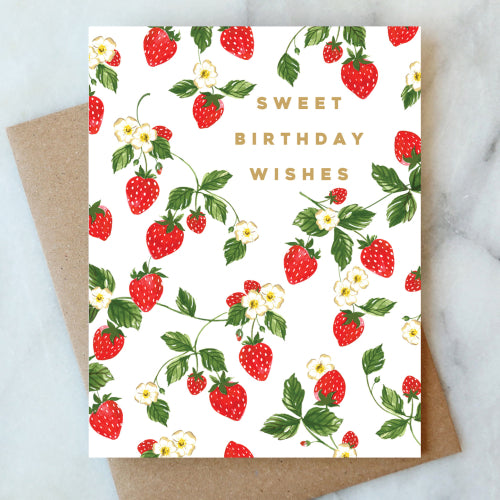 Strawberry Sweet Birthday Card