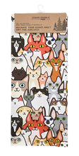 Load image into Gallery viewer, Cat Crowd Cotton Tea Towel
