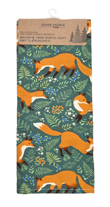 Fox Cotton Tea Towel