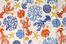 Load image into Gallery viewer, Lobster Starfish Tea Towel
