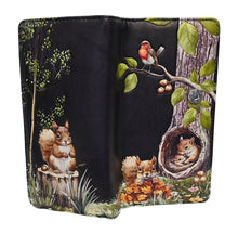 Load image into Gallery viewer, Spring Squirrels Long Wallet - Black
