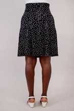 Load image into Gallery viewer, Aly Polkadot Skirt - Black (Blue Sky)

