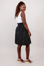 Load image into Gallery viewer, Aly Polkadot Skirt - Black (Blue Sky)
