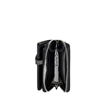 Load image into Gallery viewer, Espe Peony Sm Zip Around Wallet - Blue
