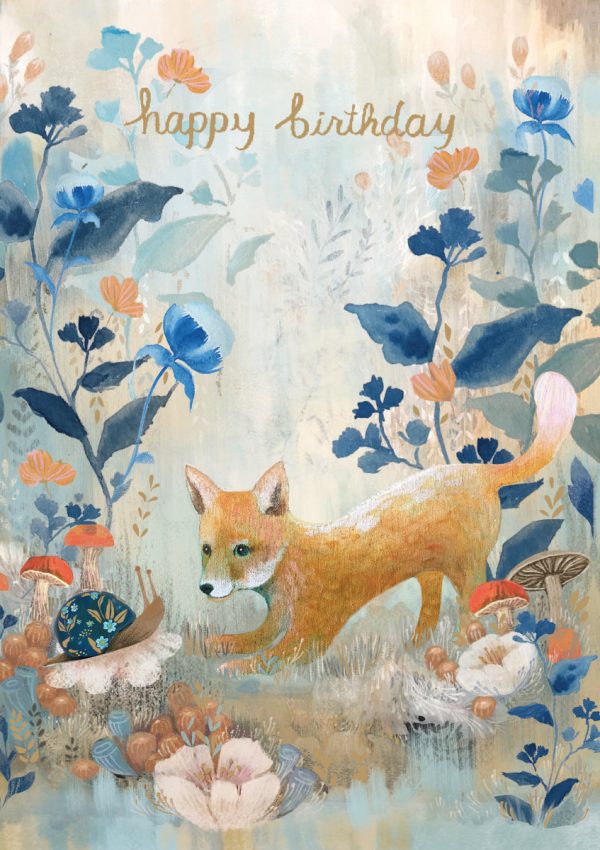 Fox Dreamland Birthday Card