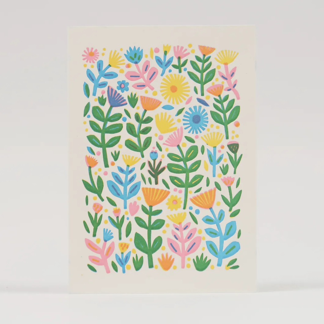Flower Pattern Mini Card