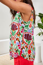 Load image into Gallery viewer, Sleeveless Pintuck Blouse - Mojito (Tribal)

