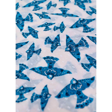 Load image into Gallery viewer, Watercolour Birds Cotton Infinity Scarf (Powder)
