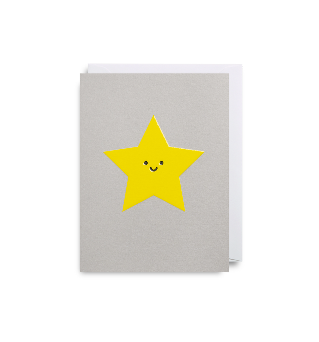 Neon Star Mini Card