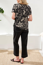 Load image into Gallery viewer, S/S Side Ruche Printed Top - Quartz (Tribal)
