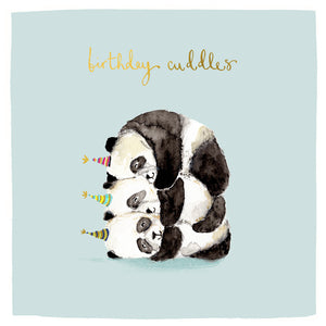 Birthday Panda Cuddles Card