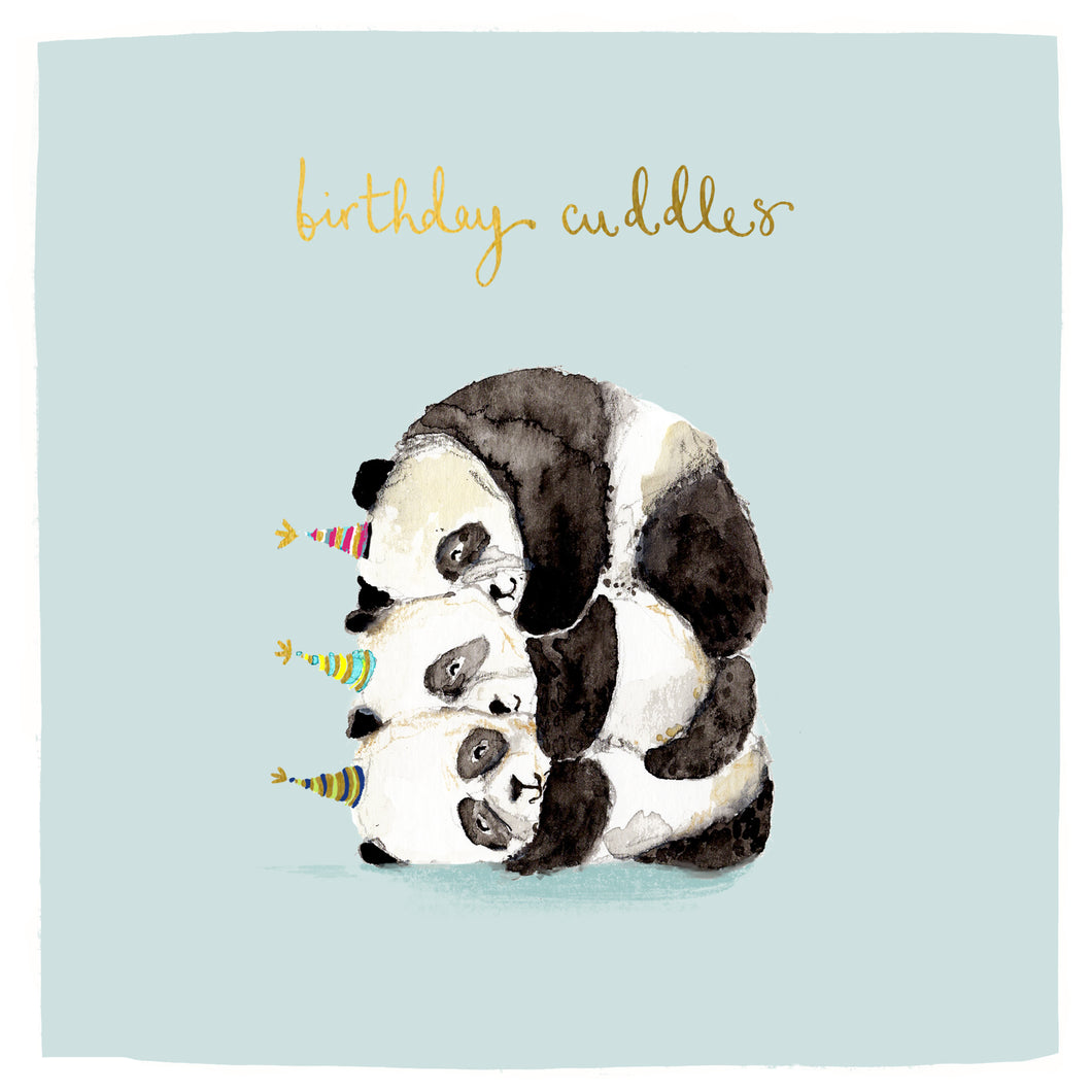 Birthday Panda Cuddles Card