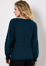 Load image into Gallery viewer, Cable Batwing - Teal (Apricot)
