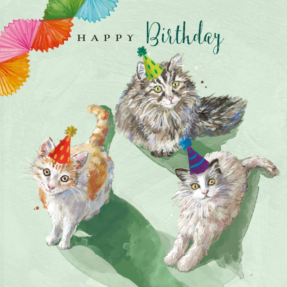 Feline Friends Birthday Card
