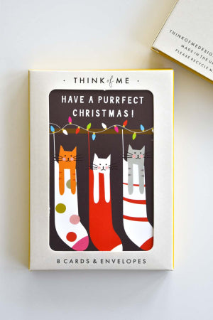 Purrrfect Christmas Card Pack/8