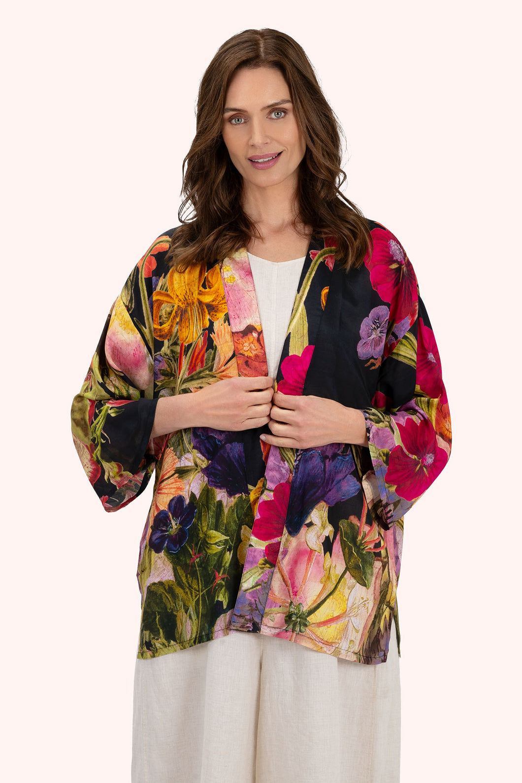 Powder Midnight Posey Mid-Length Cover Up