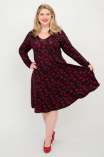 Load image into Gallery viewer, Pamela Dress - Red Life (Blue Sky)
