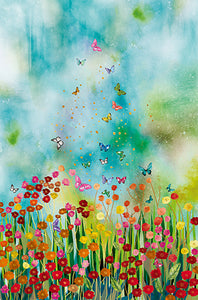 Butterfly Meadow Blank Card
