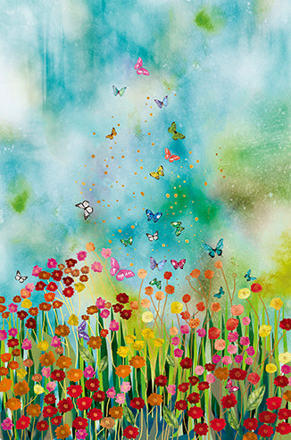Butterfly Meadow Blank Card
