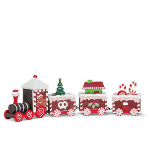 Wooden Sweets Train Ornament Set