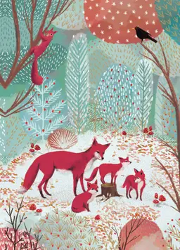 Roger la Borde Blank Foxes Card