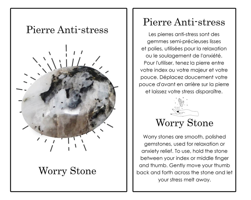 Moonstone Worry Stone