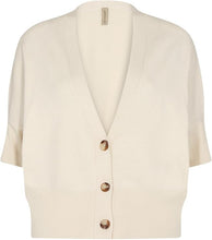 Load image into Gallery viewer, Short Sleeve Dolman Cardi - Off White (Soya Concept)

