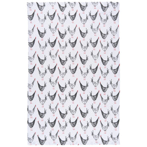 Chicken Scratch Tea Towel