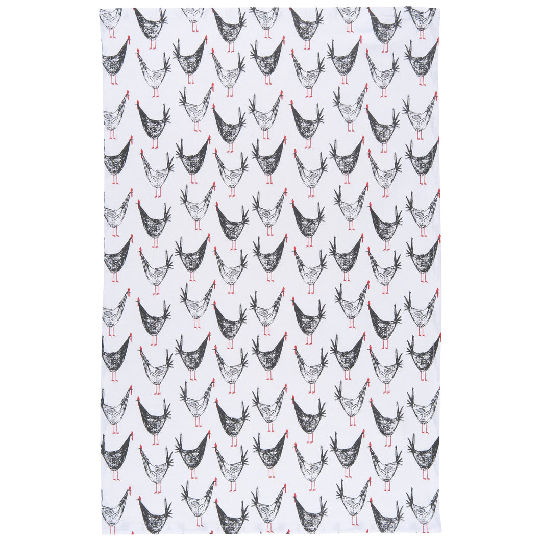 Chicken Scratch Tea Towel