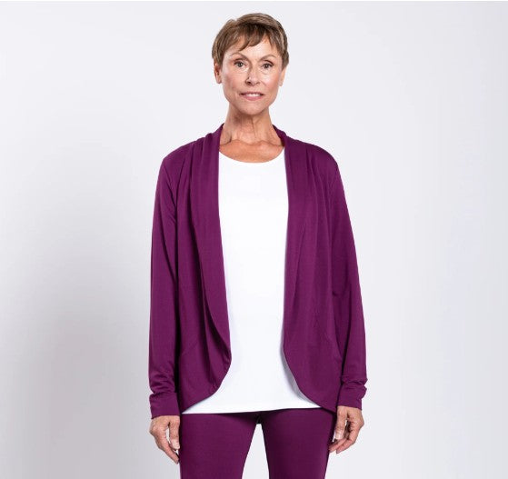 Simmer Jacket French Terry - Magenta (Blue Sky)