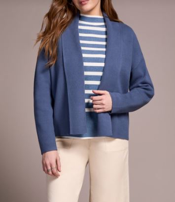 Knit Coatigan - Slate Blue (Tribal)